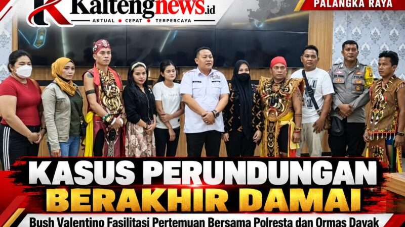 Bush Valentino Fasilitasi Damai Kasus Dugaan Perundungan di Palangka Raya
