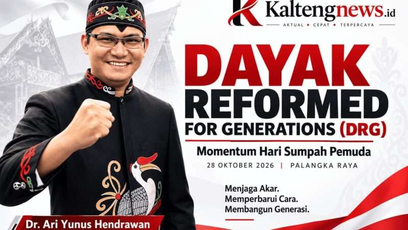 Momentum Hari Sumpah Pemuda, Dr. Ari Yunus Hendrawan Gagas Gerakan Dayak Reformed for Generations