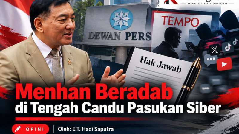 Menhan Beradab di Tengah Candu Pasukan Siber