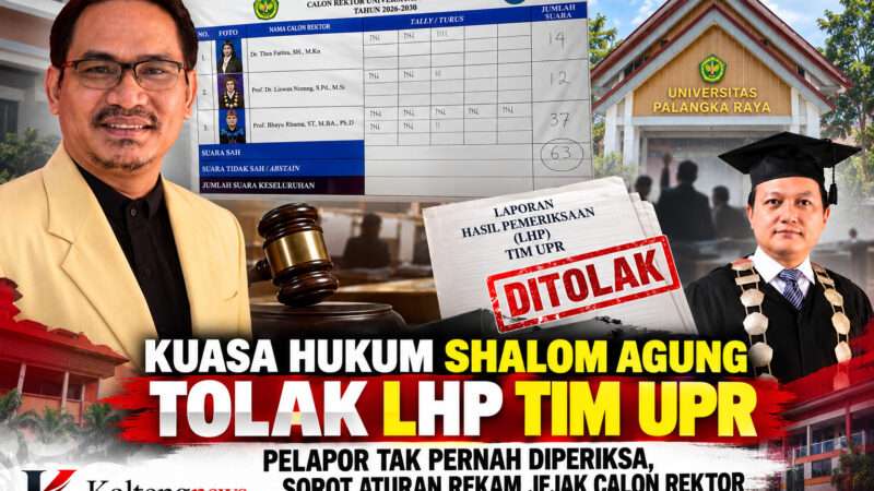 Kuasa Hukum Shalom Agung Tolak LHP Tim UPR, Pelapor Tak Pernah Diperiksa