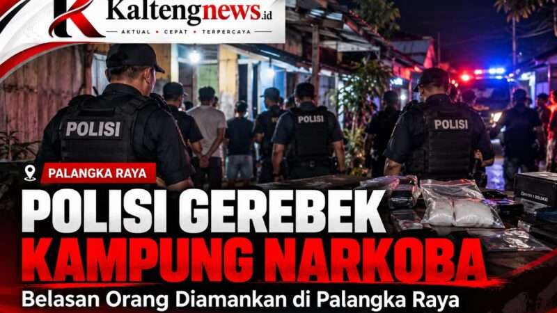 Polisi Gerebek Kampung Narkoba, 17 Orang Diamankan