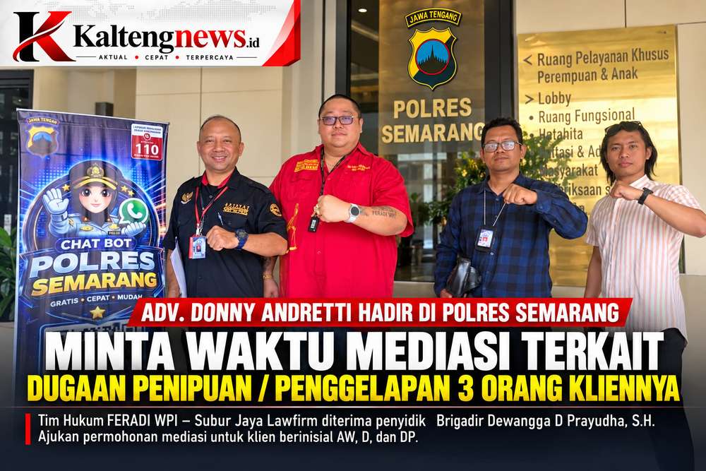 Donny Andretti Datangi Polres Semarang, Minta Waktu Mediasi