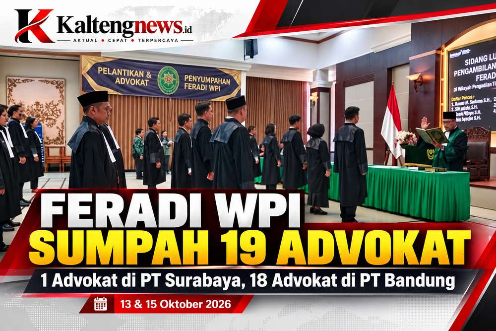 FERADI WPI ANTARKAN 19 CALON ADVOKAT JALANI PENYUMPAHAN DI SURABAYA DAN BANDUNG