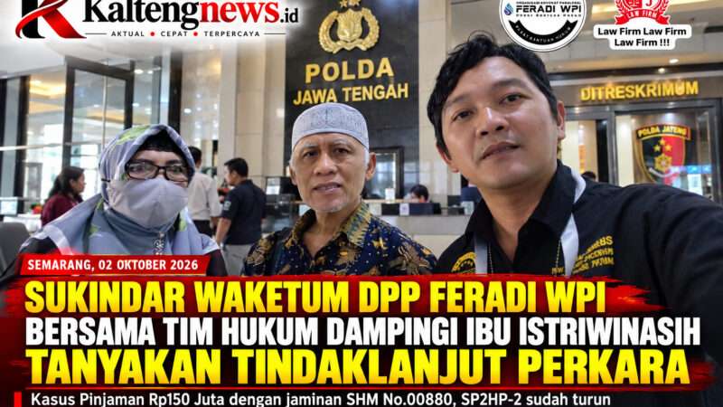 Sukindar Waketum DPP FERADI WPI Dampingi Istriwinasih Tanyakan Tindak Lanjut Perkara Pinjaman Rp150 Juta