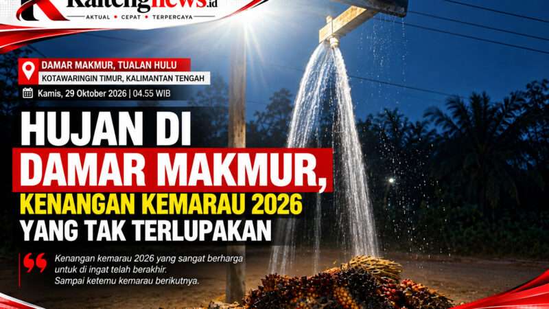 Hujan di Damar Makmur Jadi Kenangan, Warga Sambut Berakhirnya Kemarau 2026 dengan Penuh Syukur