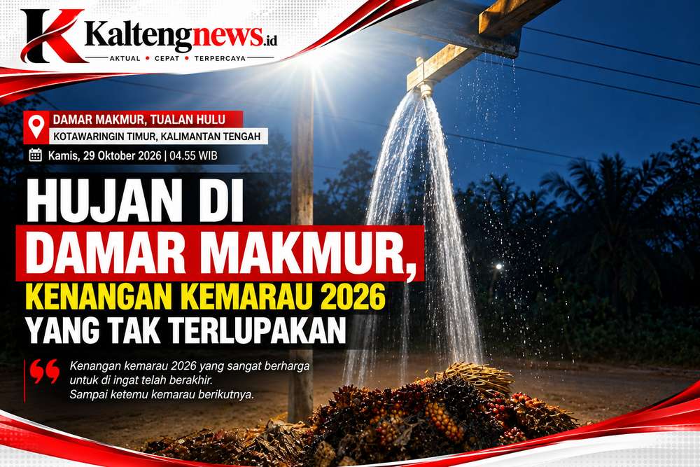 Hujan di Damar Makmur Jadi Kenangan, Warga Sambut Berakhirnya Kemarau 2026 dengan Penuh Syukur
