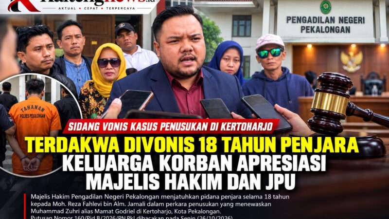 Sidang Vonis Kasus Penusukan di Kertoharjo, Terdakwa Divonis 18 Tahun Penjara