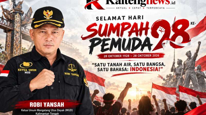 Ketum MUD Kalteng Robi Yansah Serukan Kebangkitan Pemuda Dayak pada Peringatan Sumpah Pemuda ke-98